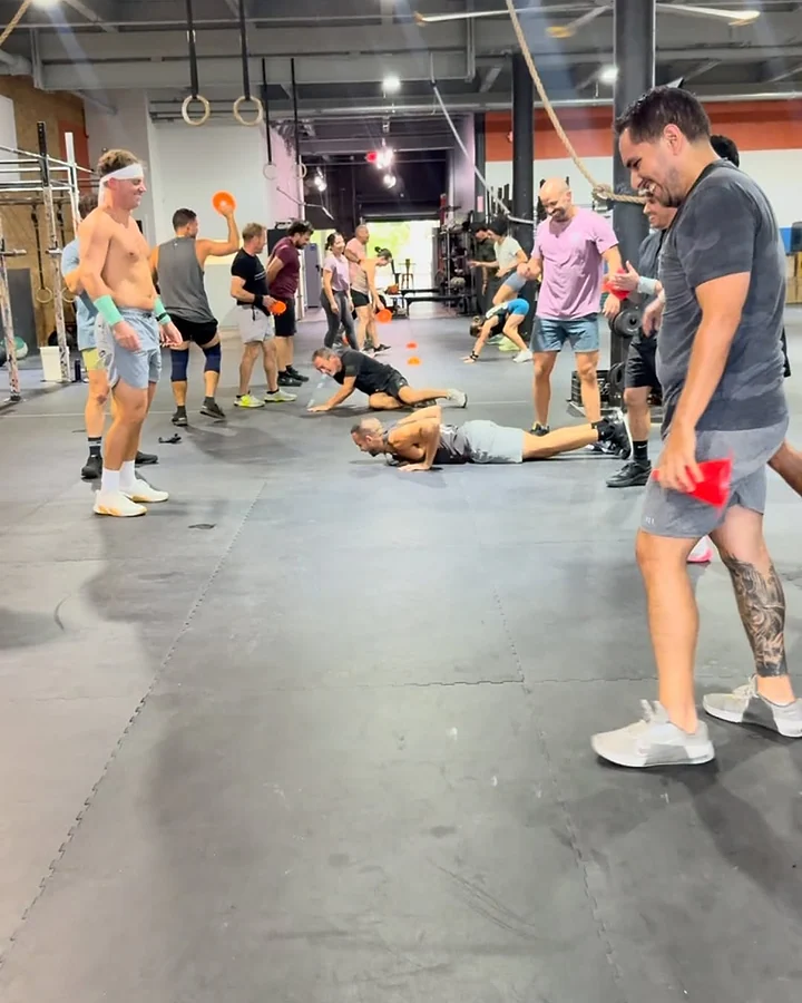 CrossFit Wynwood class — smiling crew